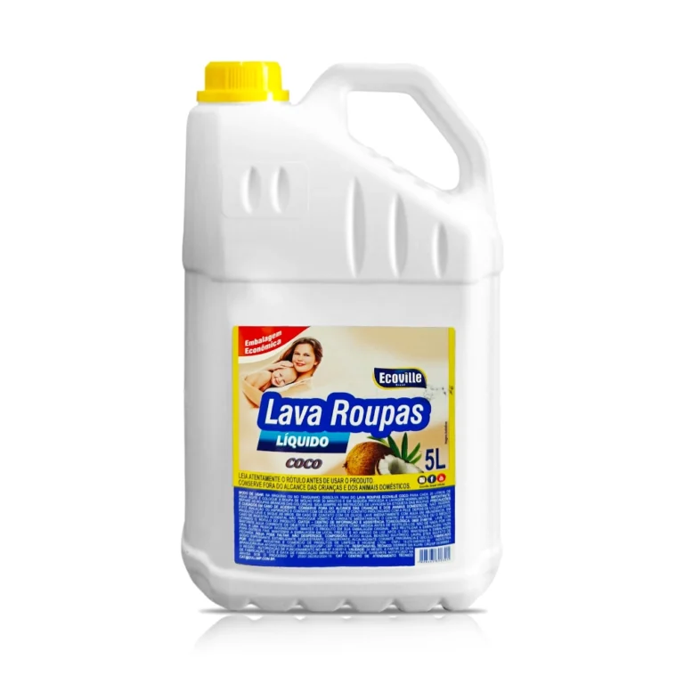 Lava Roupas Líquido de Coco – Cuidado Natural para Suas Roupas! – Lavanderia 5L