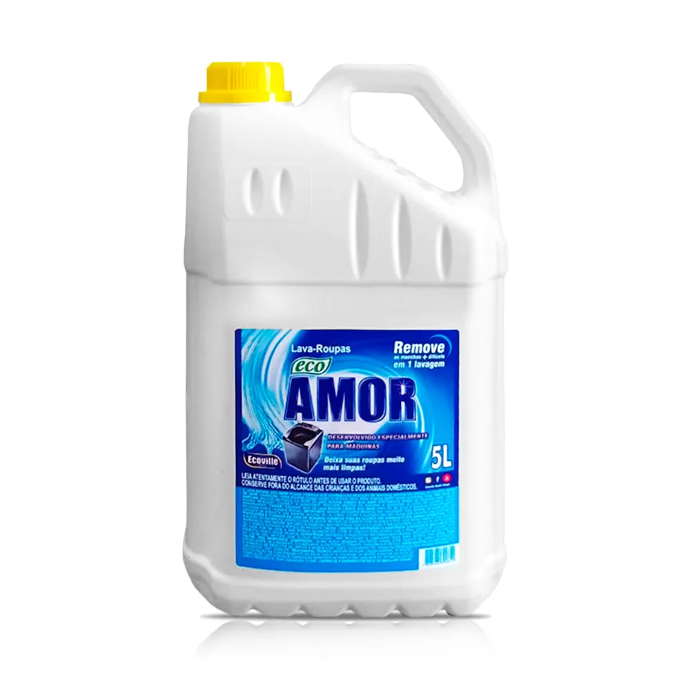 Lava Roupas Amor  – O Favorito Que Cuida das Suas Roupas e da Sua Máquina 5L