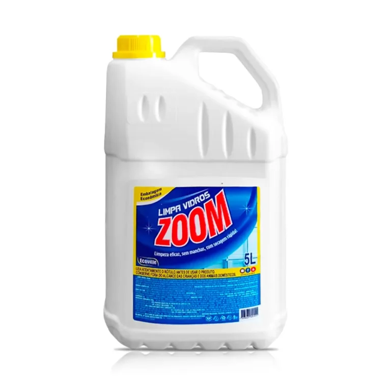 Zoom Limpa Vidros 5 L – Brilho e Clareza Imbatíveis para Seus Vidros!