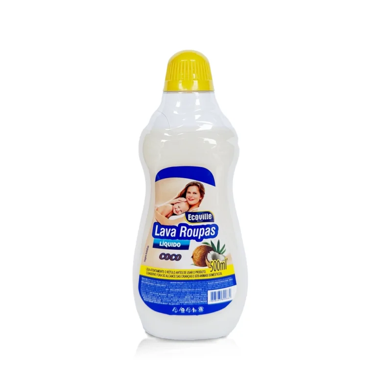 Lava Roupas Líquido de Coco – Cuidado Natural para Suas Roupas! – Lavanderia 500ml