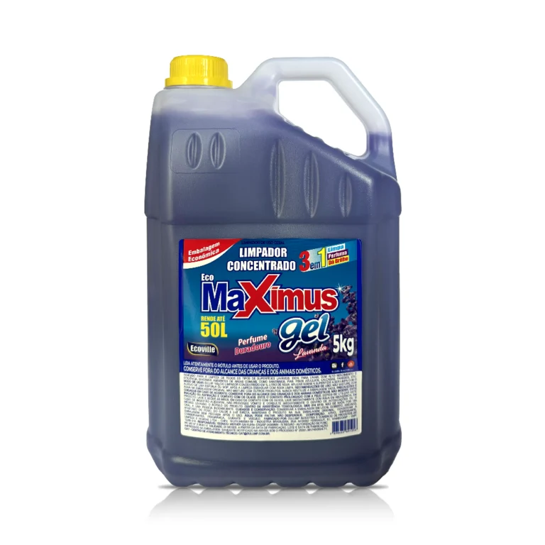 Limpador Concentrado Maximus Gel – Versatilidade, Rendimento e Perfume na Medida Certa! 5L