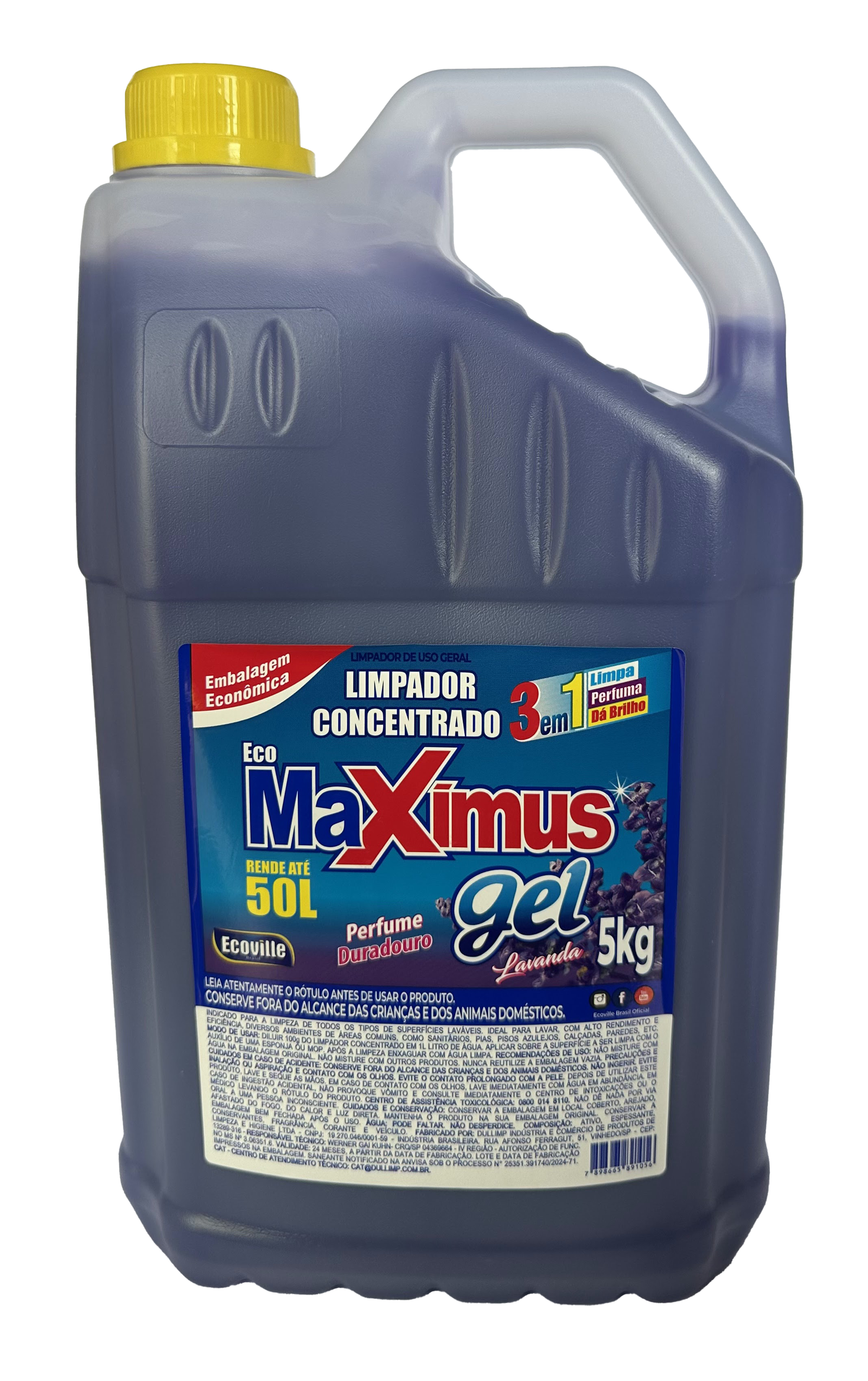 Limpador Concentrado Maximus Gel – Versatilidade, Rendimento e Perfume na Medida Certa! 5L