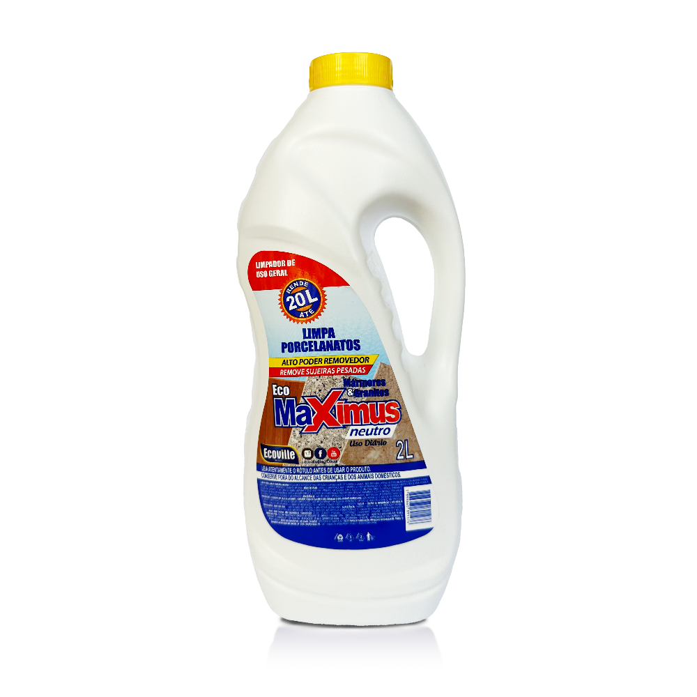 Limpa Porcelanato Maximus Neutro – Segurança, Limpeza Impecável e Versatilidade! 2L
