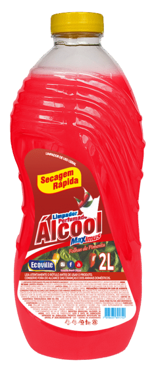 Maximus Limpador com Álcool – Limpeza Rápida, Aroma Inconfundível! Folhas de Pimenta 2L