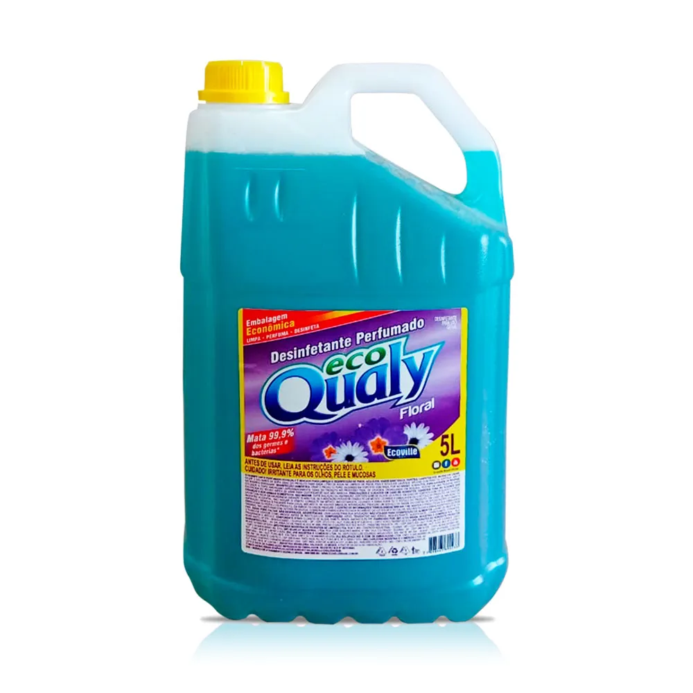 Desinfetante EcoQually – Proteção, Limpeza e Perfume Exclusivo! 5L – Floral